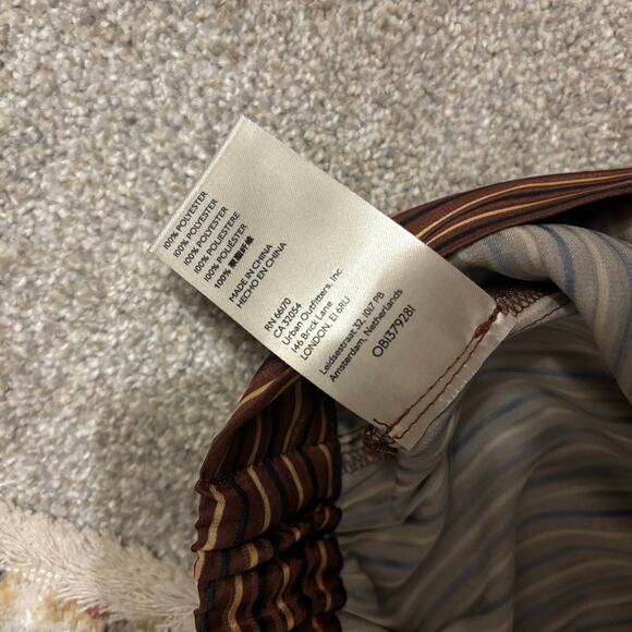 Free People Adele Striped Wide Leg Satin Pants - Picture 6 of 10